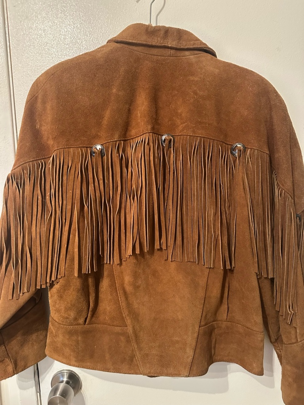 Vintage Suede Fringe heavy Jacket - Brown - Picture 9 of 9
